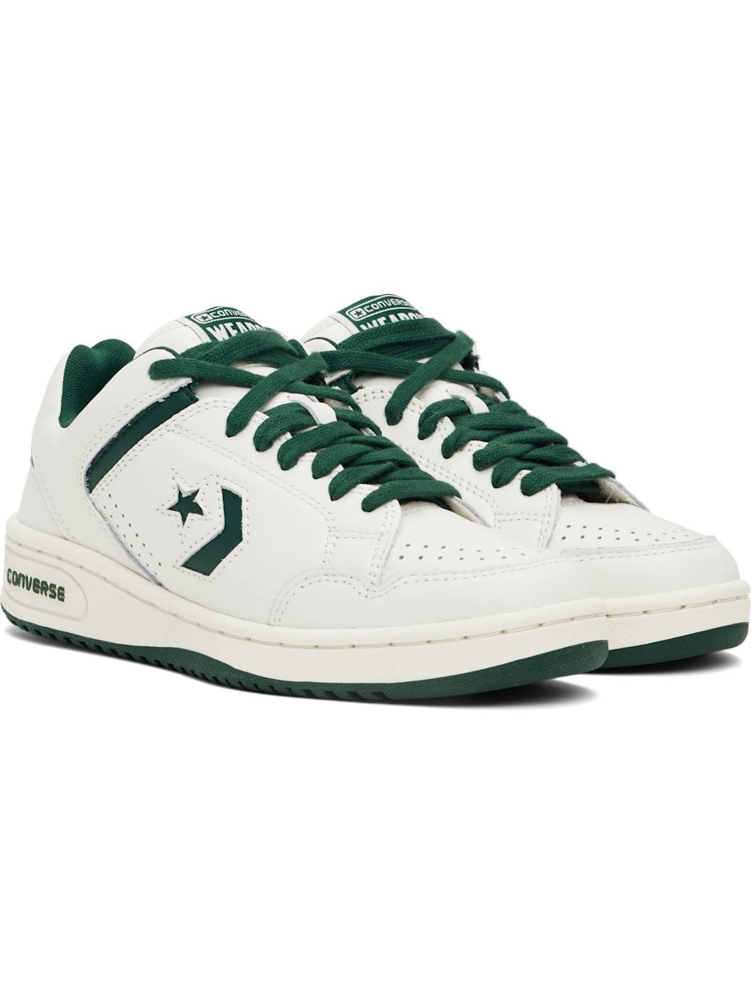 Off-White & Green Weapon Low Top Sneakers - 4