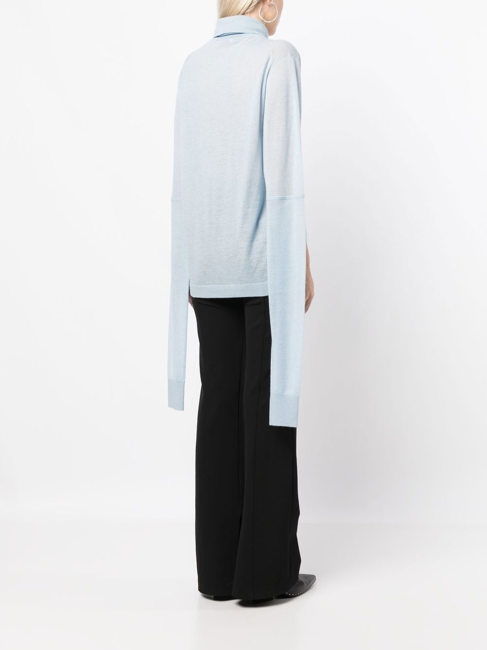 cut-out detail cashmere jumper - 4