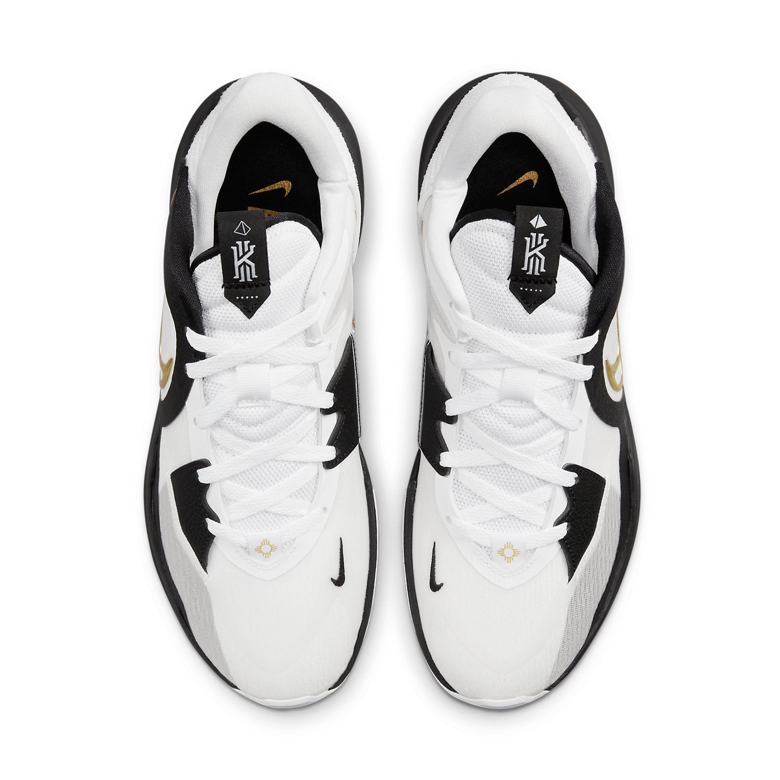 Nike Kyrie Low 5 'White Black Metallic Gold' DJ6012-101 - 4