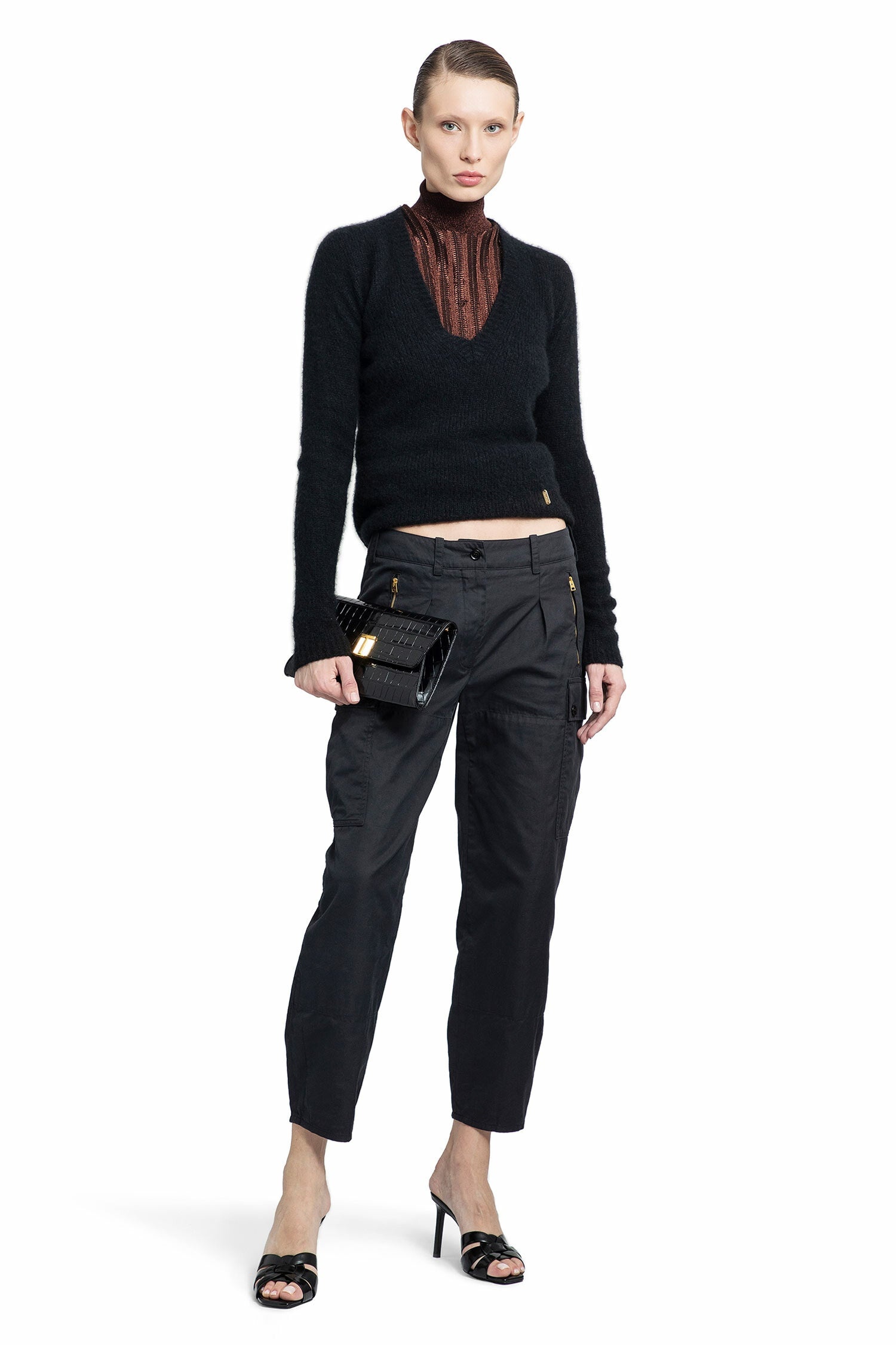 TOM FORD WOMAN BLACK KNITWEAR - 5