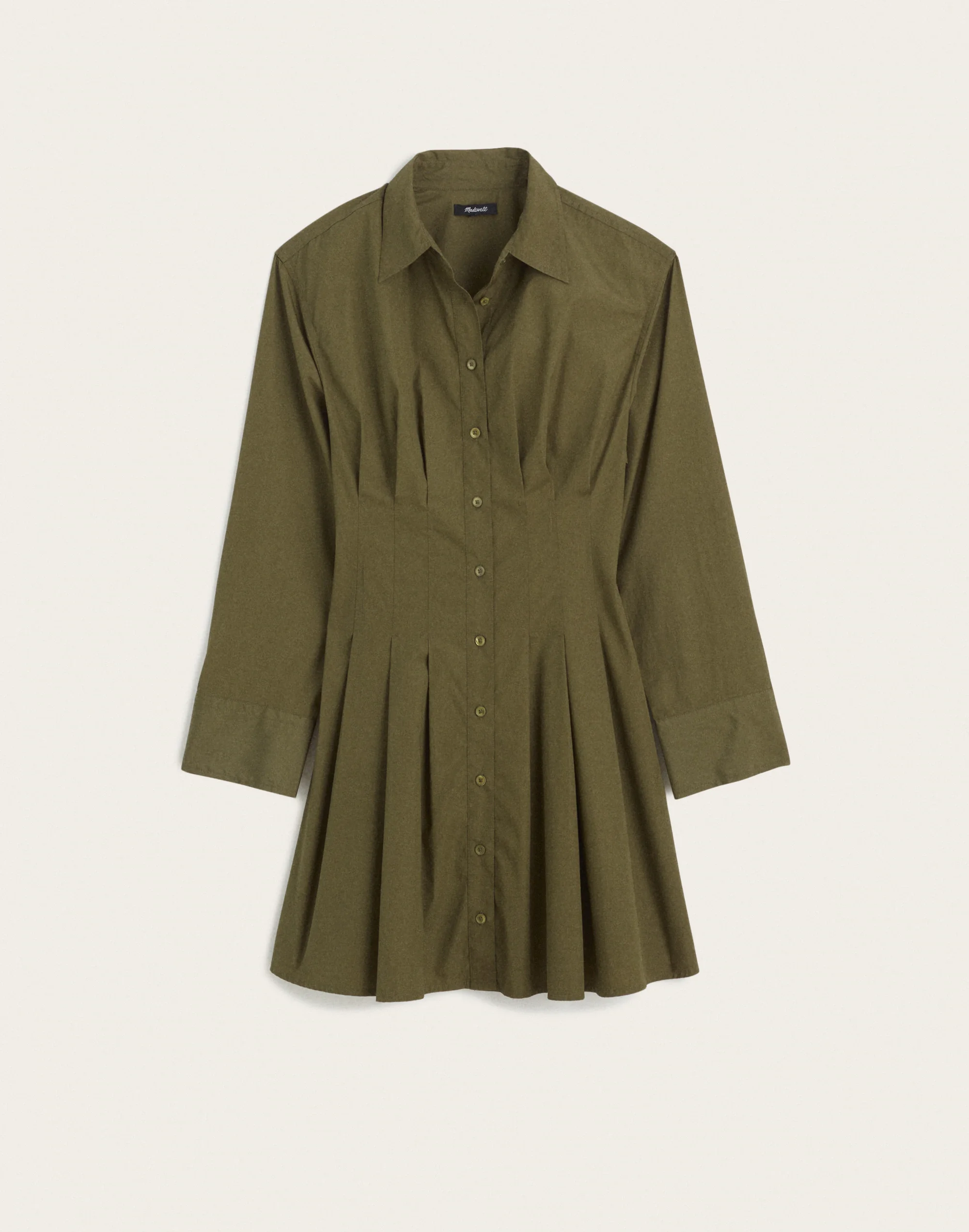 Seamed Mini Shirtdress - 1