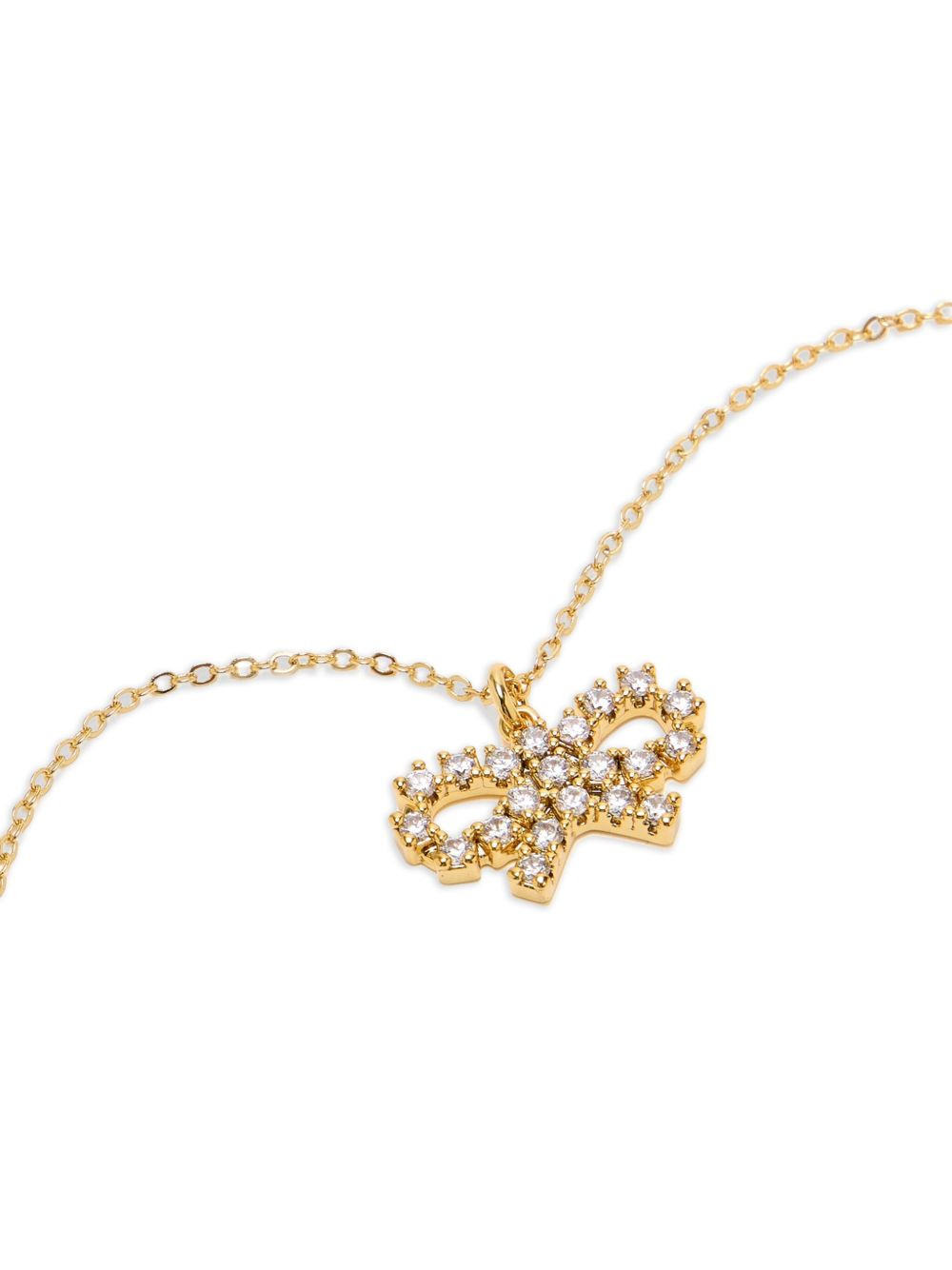 bow-shaped pendant necklace - 1