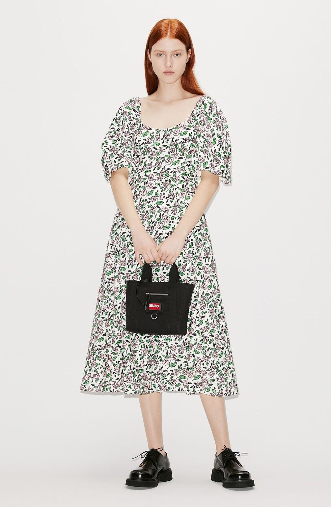 Broderie anglaise midi dress - 2