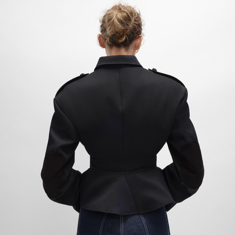 peplum jacket IN WOOL GABARDINE 4