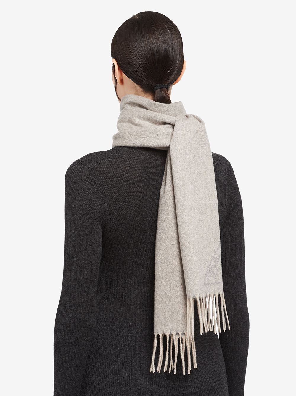 スカーフ Prada Logo Intarsia Wool Scarf Prada intarsia-logo scarf | farfetch | REVERSIBLE