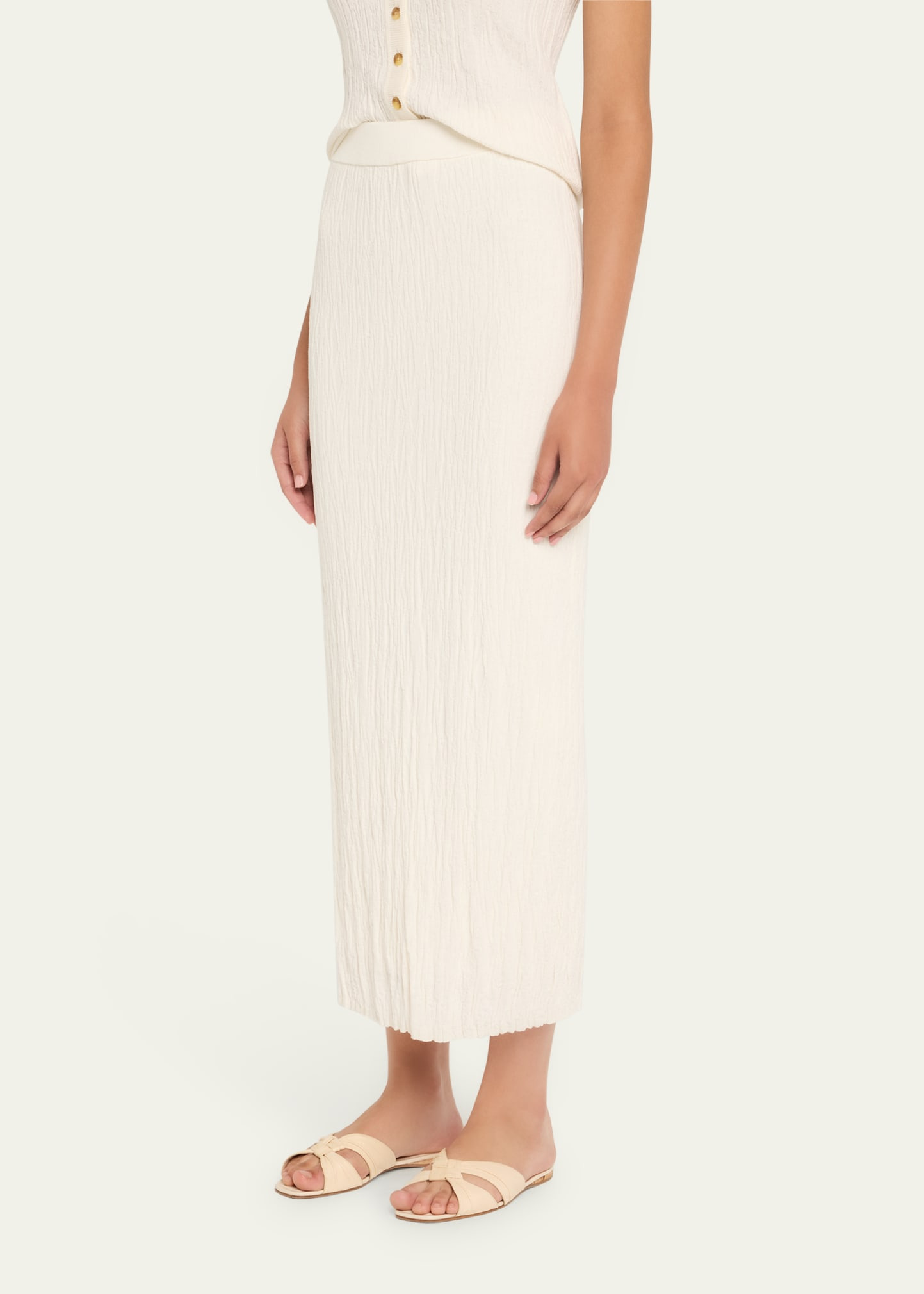 Josephine Textured Pull-On Skirt - 4