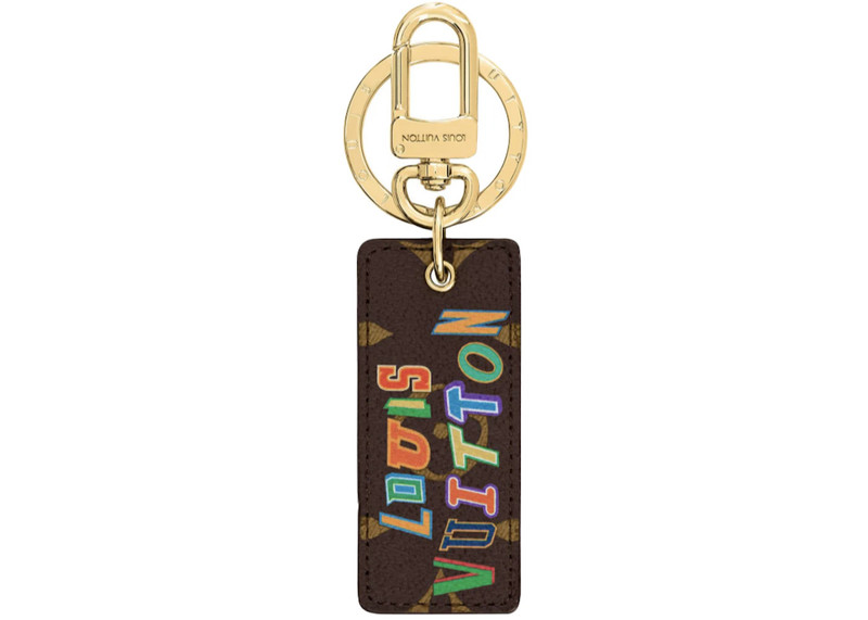 Louis Vuitton Louis Vuitton x NBA Letters Tab Key Holder & Bag Charm Monogram Brown outlook
