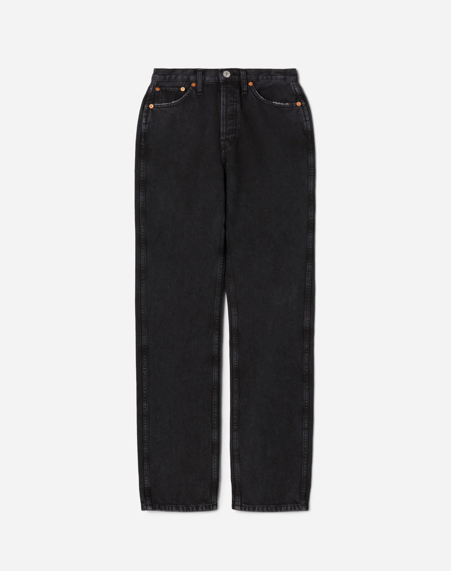 High Rise Loose - Washed Black - 1
