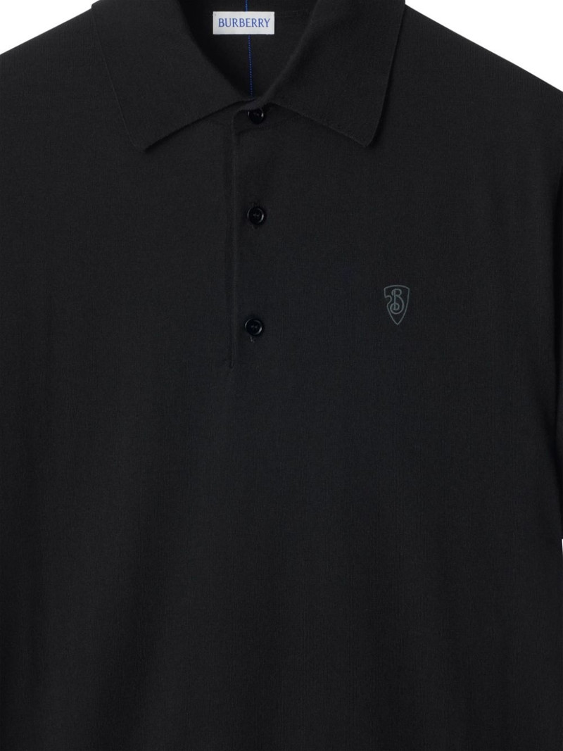 Burberry wool polo shirt outlook