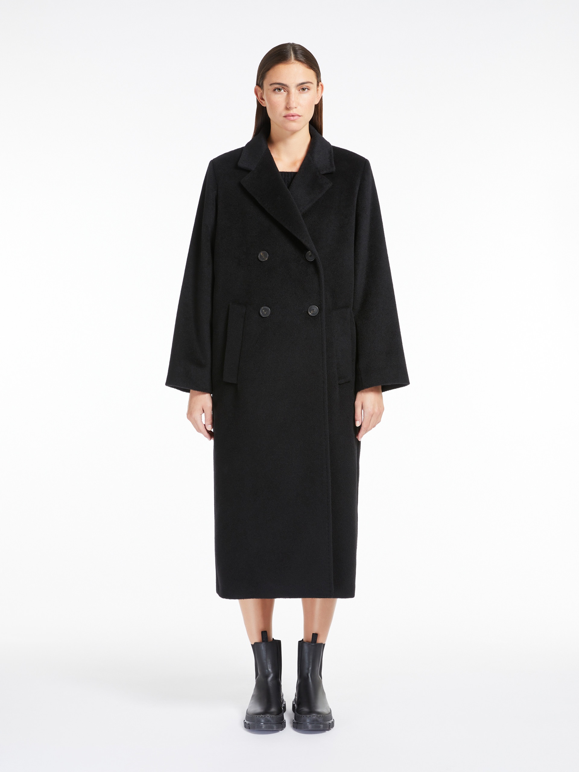 ZUFOLO Double-breasted wool and alpaca coat - 3