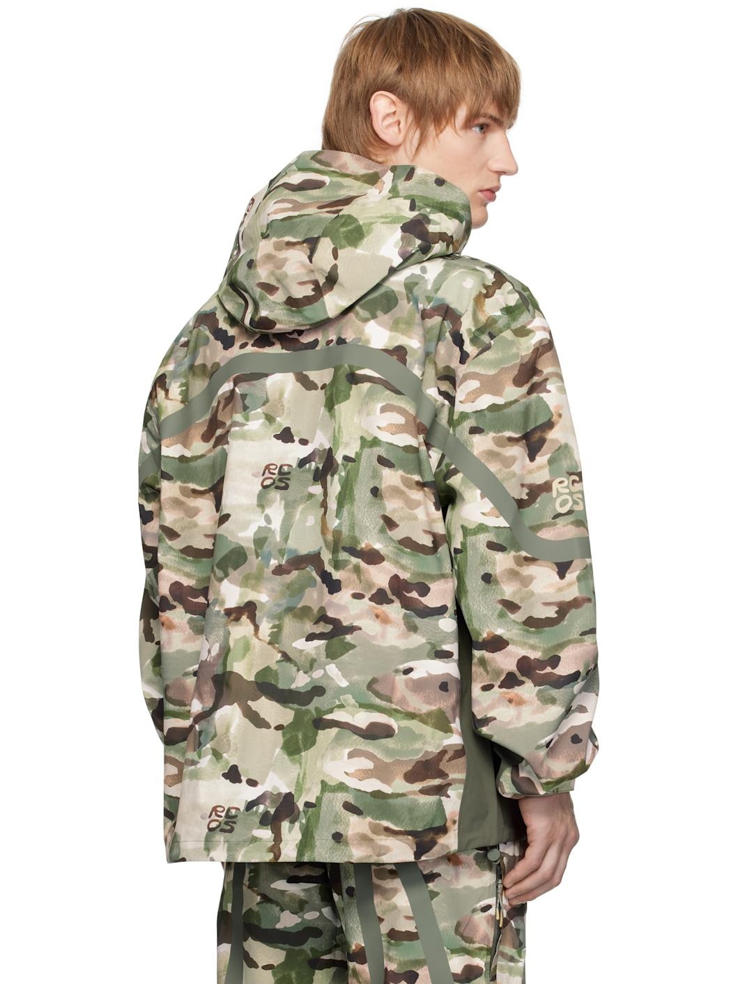 Khaki Taped Seam Shell Jacket - 3