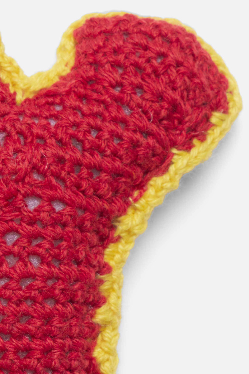 The Elder Statesman CROCHET LETTER KEYCHAIN CHARM outlook