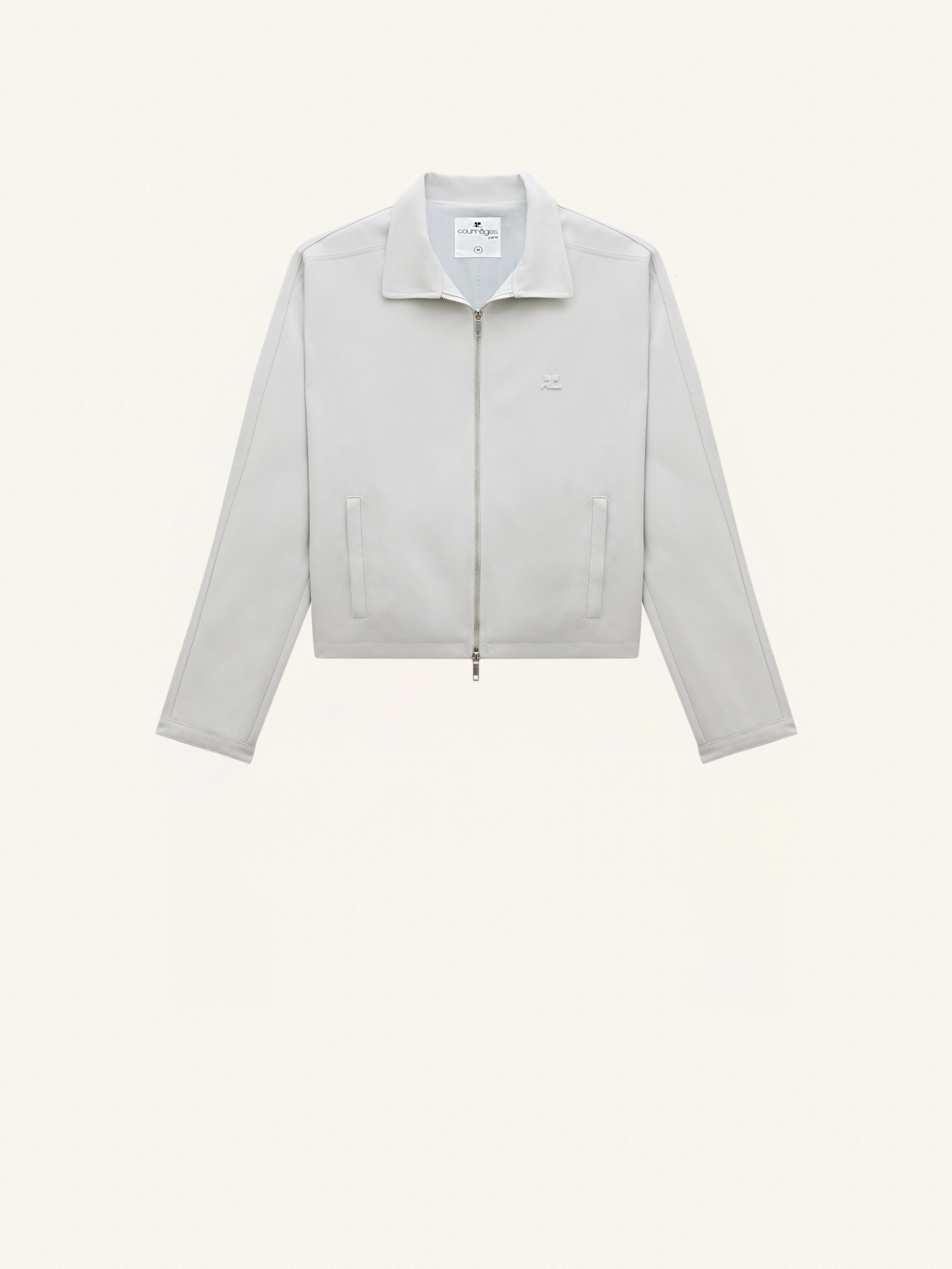RETRO TWILL ZIPPED BOMBER JACKET - 1