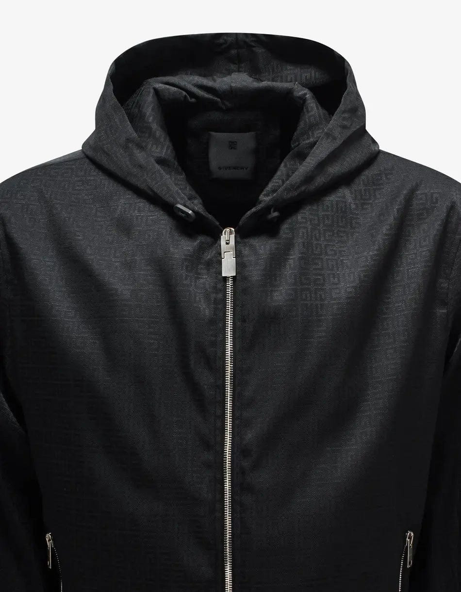 Givenchy Black 4G Logo Jacquard Windbreaker - 2