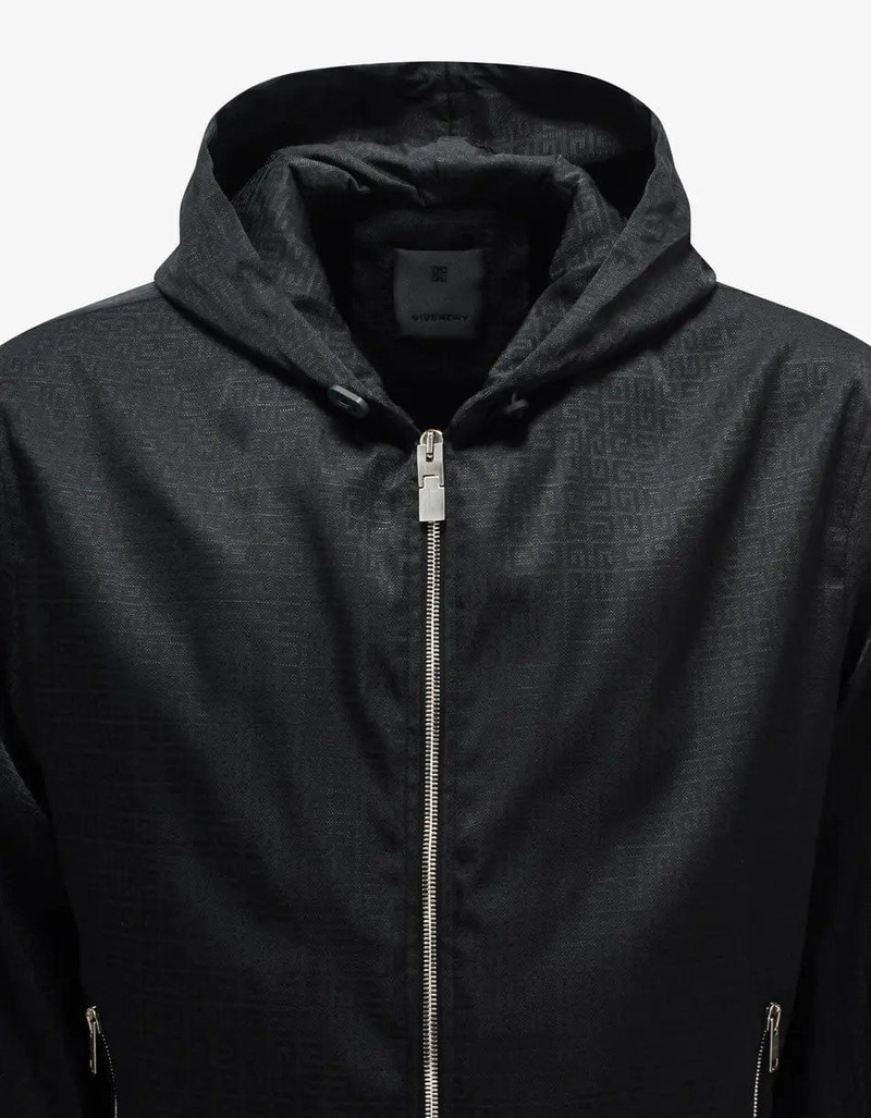 Givenchy Givenchy Black 4G Logo Jacquard Windbreaker outlook