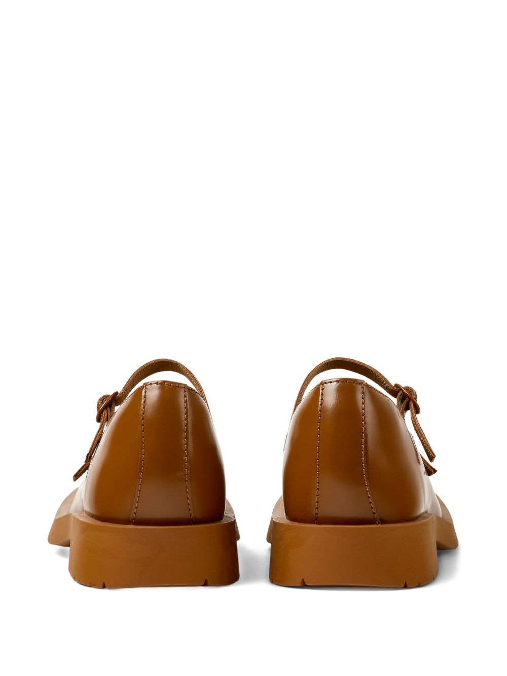1978 double-buckle leather flat pumps - 3
