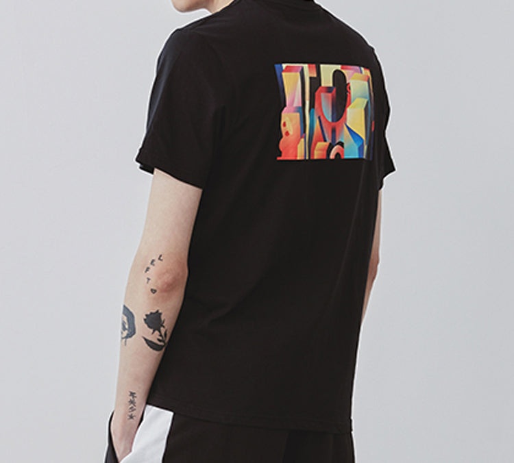 Vans OTW WESKERZHAN Multi-Color Printing Short Sleeve Couple Style Black VN0A4RAPBLK - 4