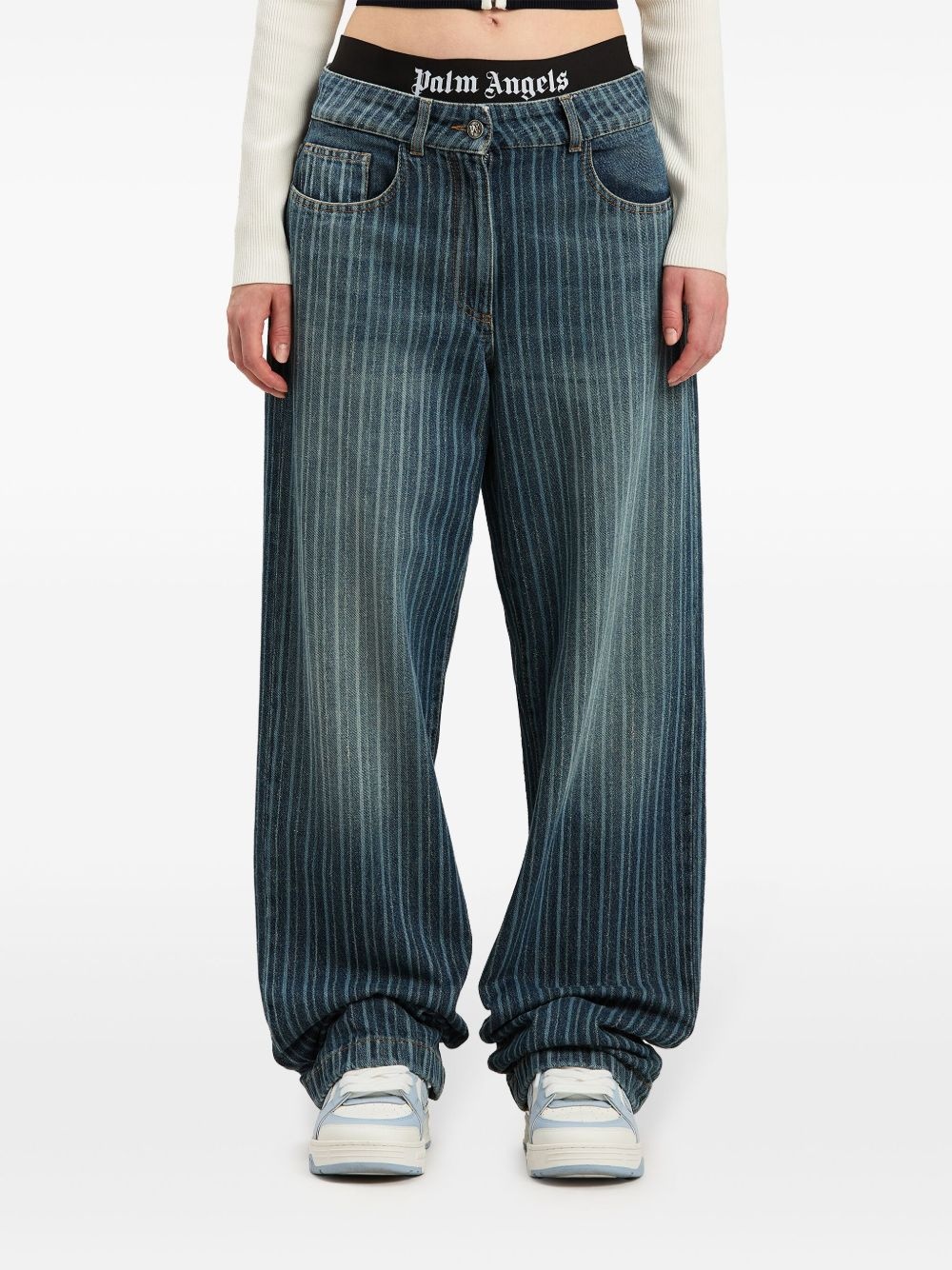 pinstriped jeans - 3