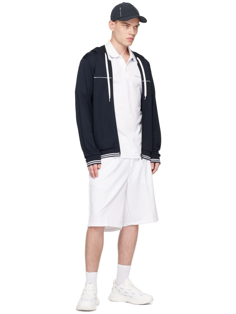 BOSS White Stripe Shorts outlook