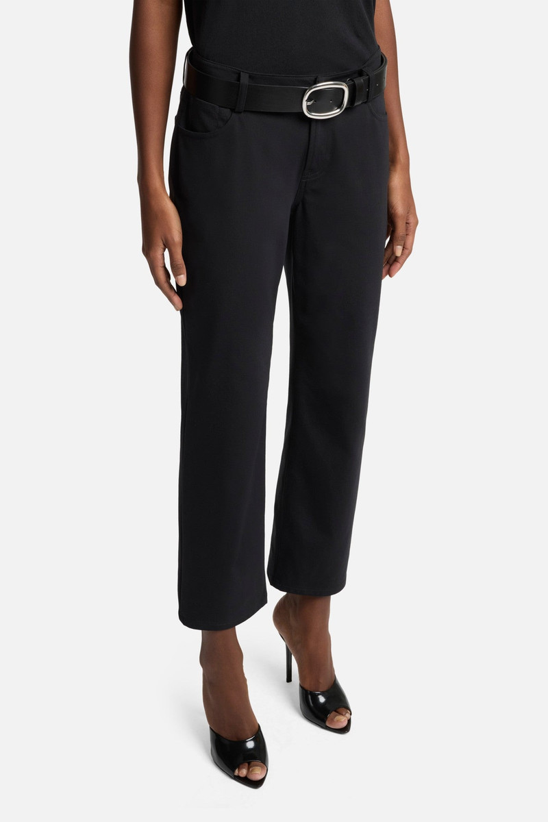 Luxe Performance Knit Calie Straight Ankle in Black 4