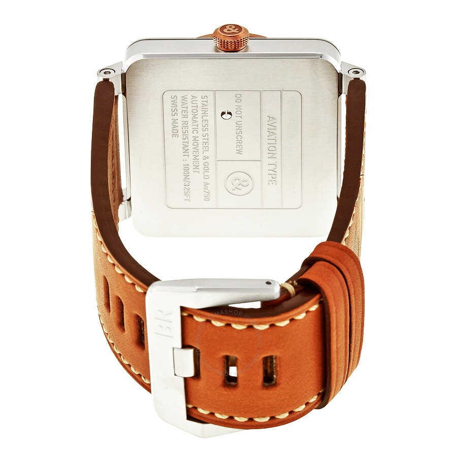 Bell And Ross - Bell and Ross Aviation Automatic Opaline Dial Steel and 18kt Rose Gold Men's Watch BR0392-ST-PG/SCA - 3