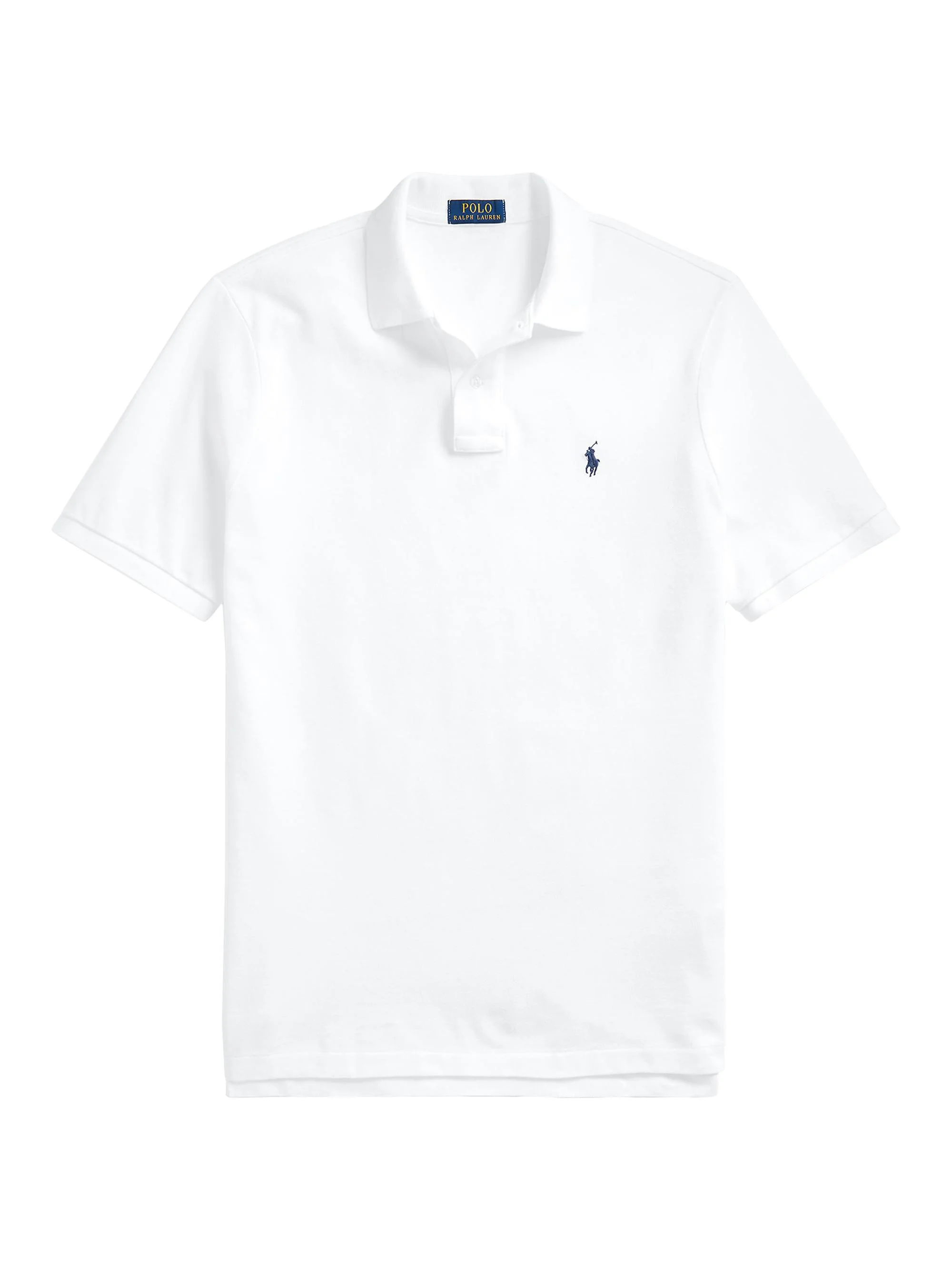 Men's Cotton Classic-Fit Polo Shirt - White - 1