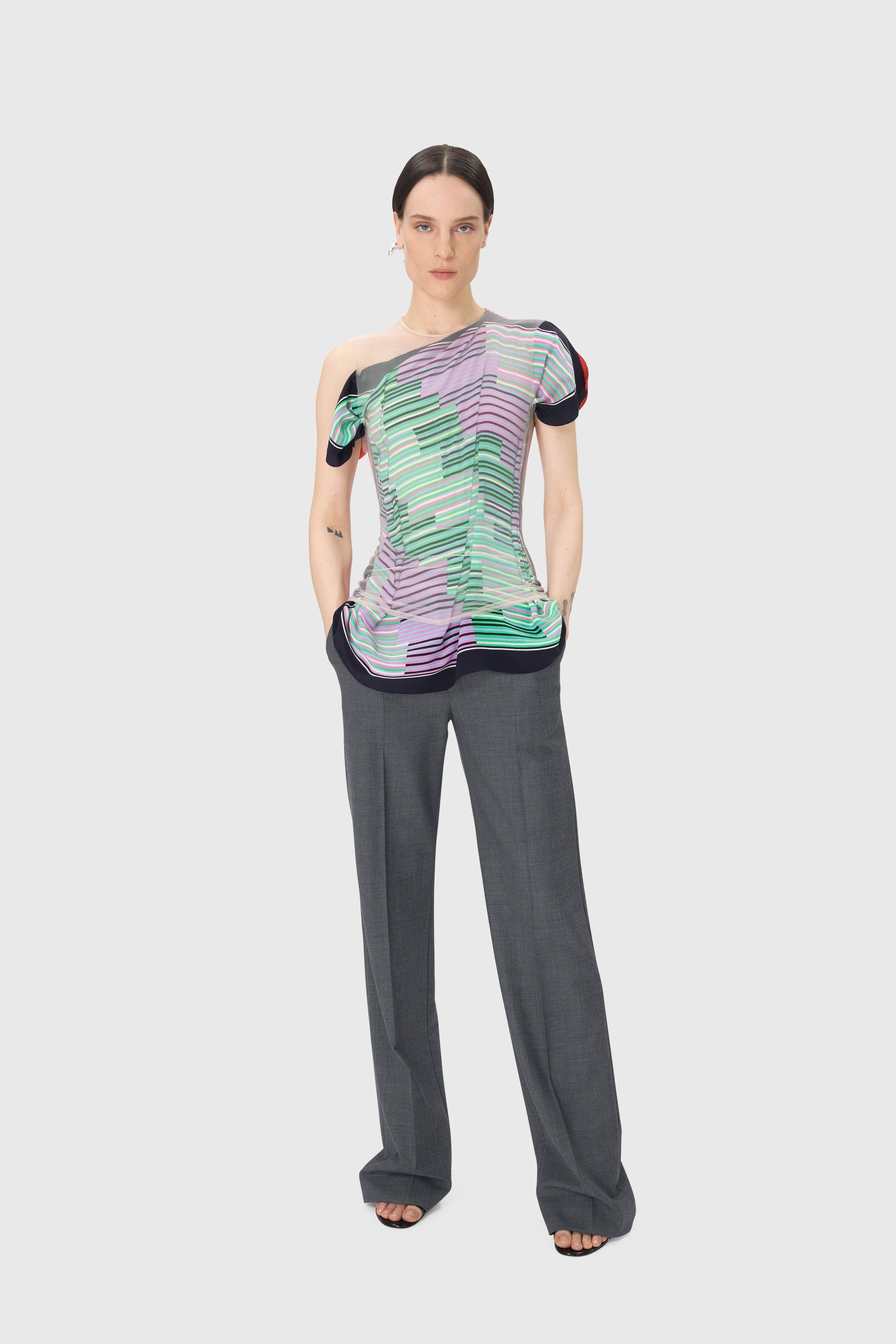 Regenerated Tailoring Wide Leg Pants - 2