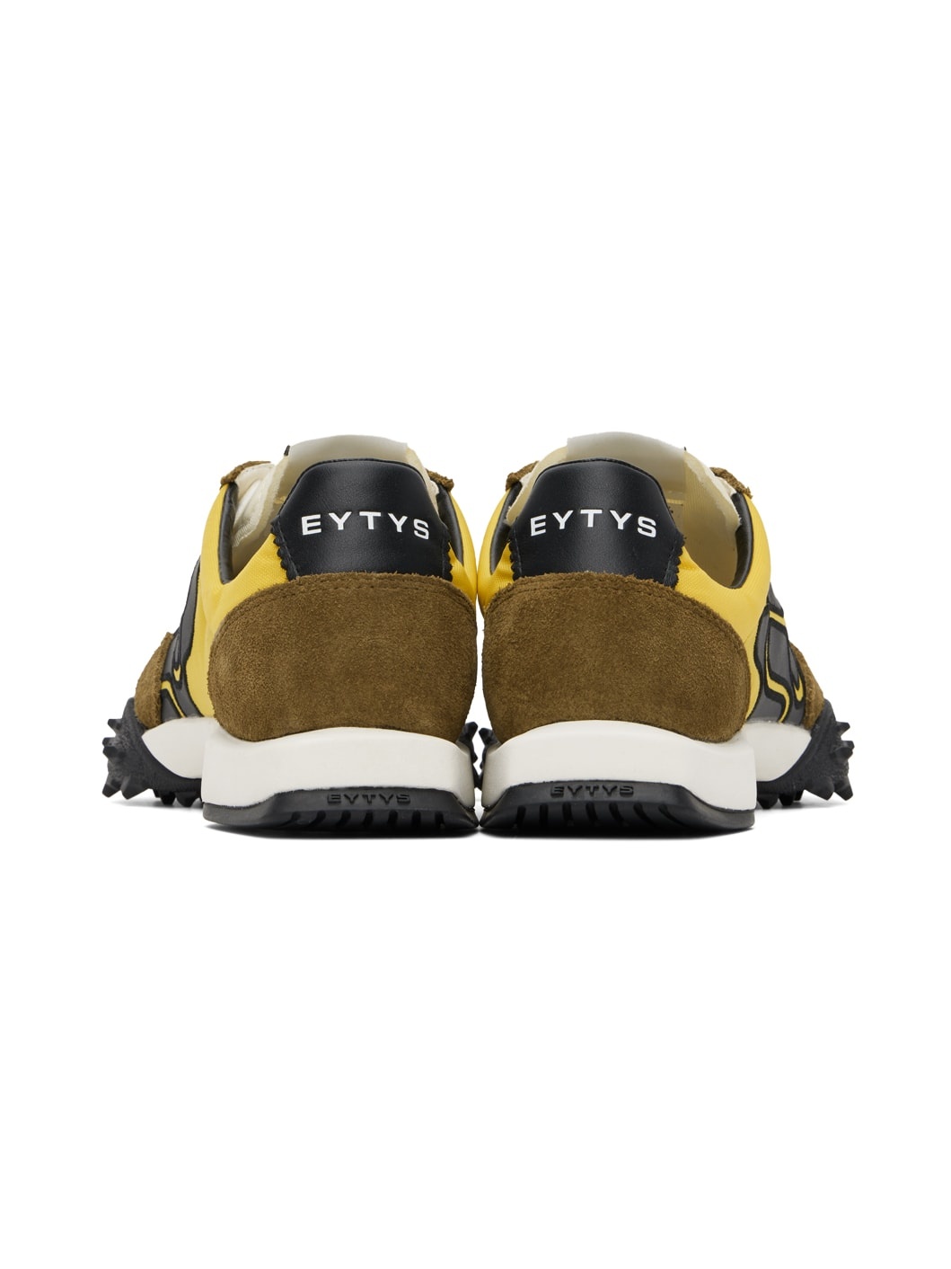 Khaki & Yellow Eros Sneakers - 2