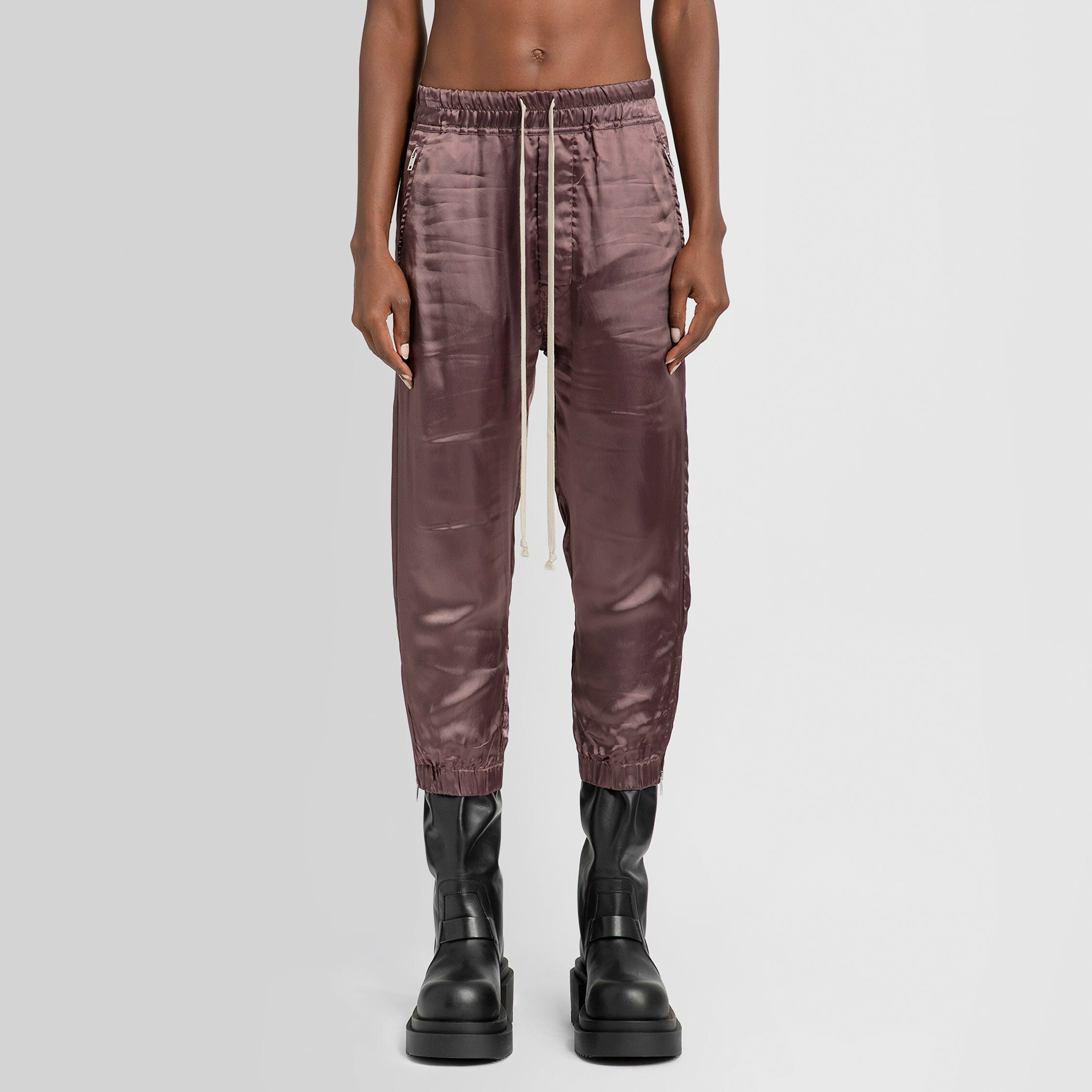 RICK OWENS WOMAN PURPLE TROUSERS - 6