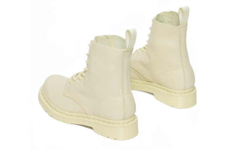 Dr. Martens (WMNS) Dr. Martens 1460 Pascal Mono Lace Up Boots 'Cream' 27580282 outlook