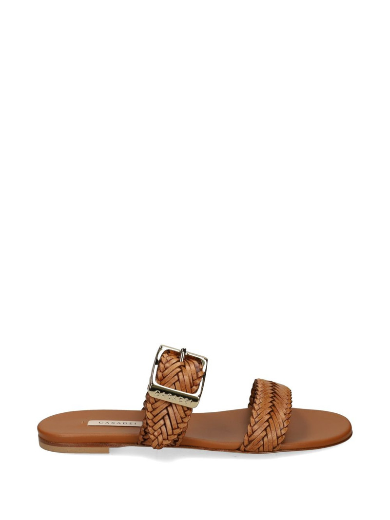 woven buckle-fastening sandals 1