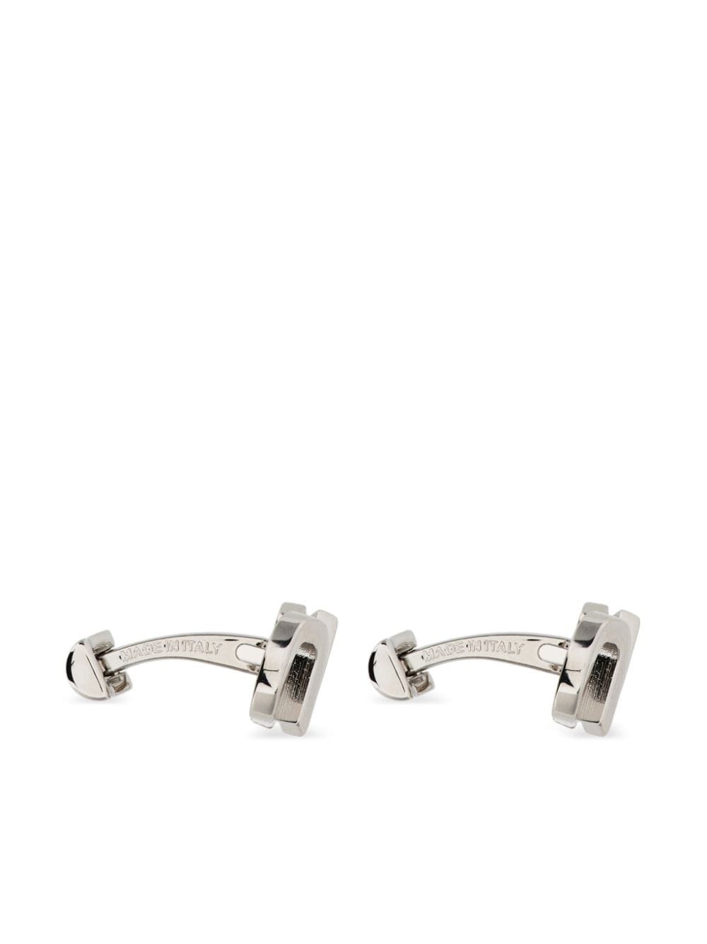 Gancini-buckle polished-finish cufflinks - 3
