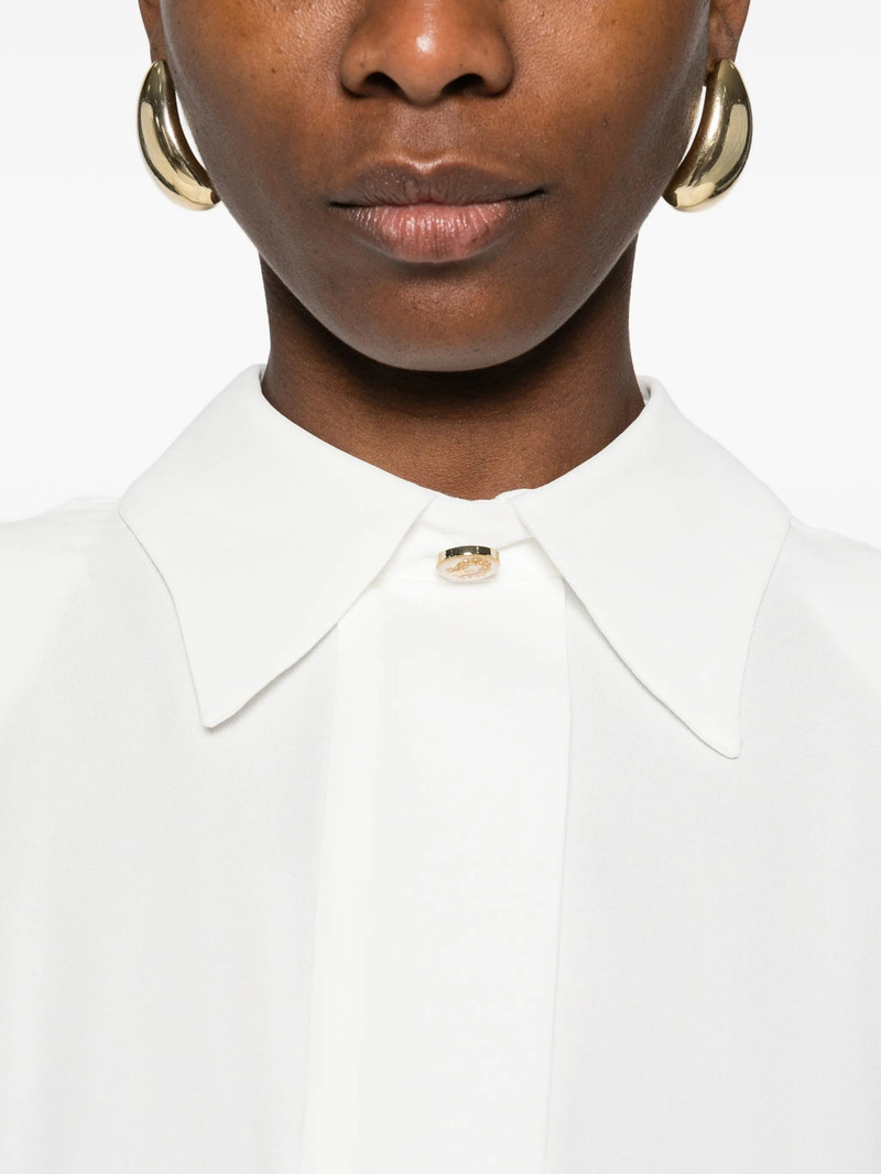 Elisabetta Franchi Open-back Collared Blouse 3