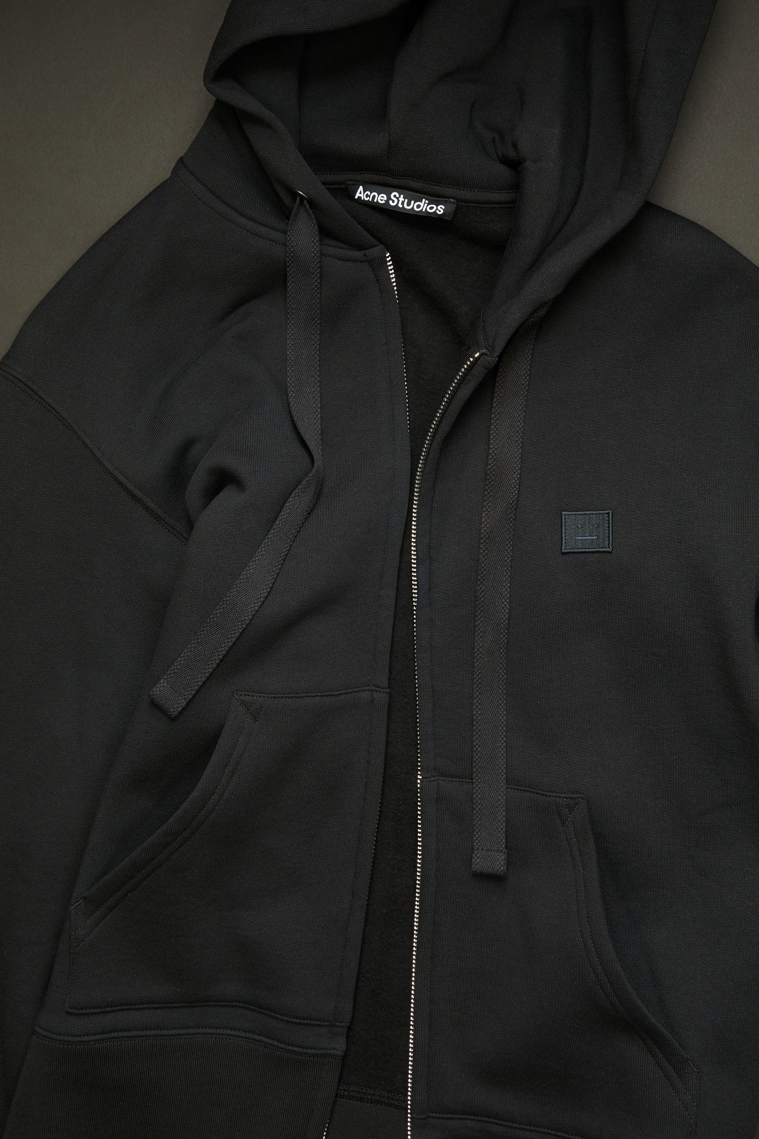 Classic fit hooded zip-up sweatshirt black - 4