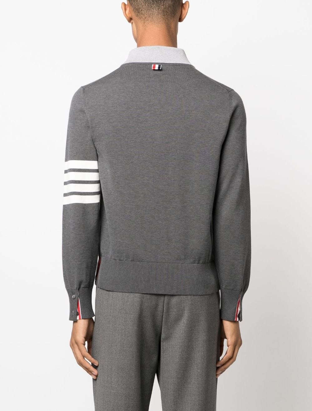 4-Bar stripe layered jumper - 4
