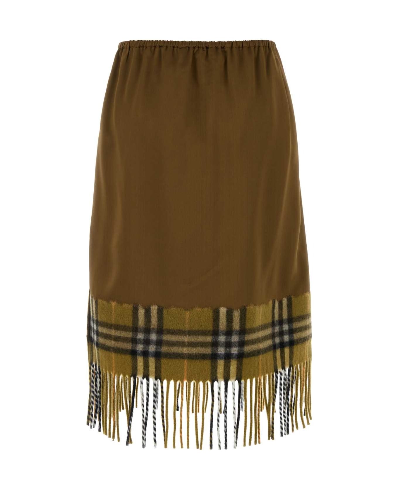 Biscuit Satin Skirt - 2