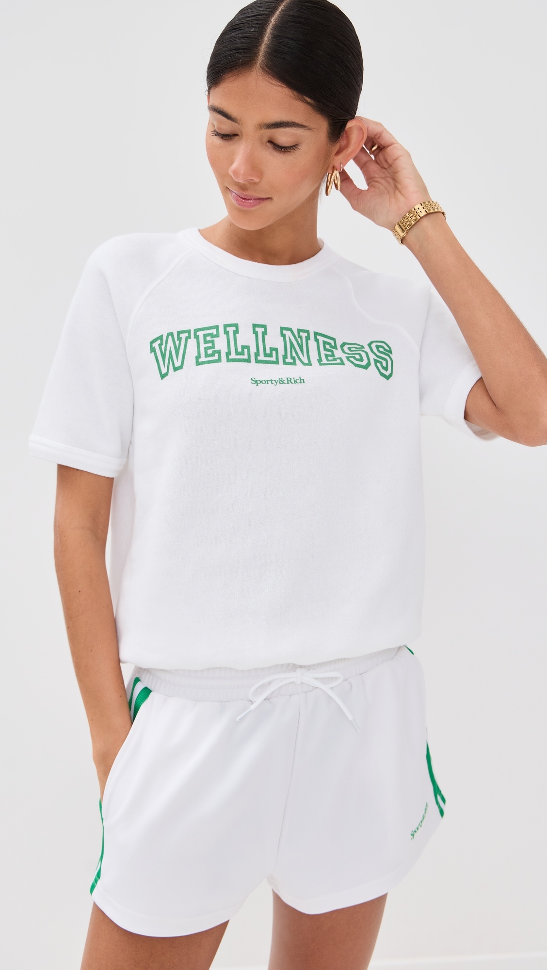 Wellness Ivy Flocked Short Sleeve Crewneck Sweatshirt - 6