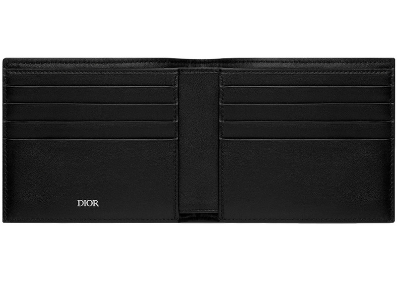 Dior Dior Wallet Beige and Black Dior Oblique Jacquard outlook