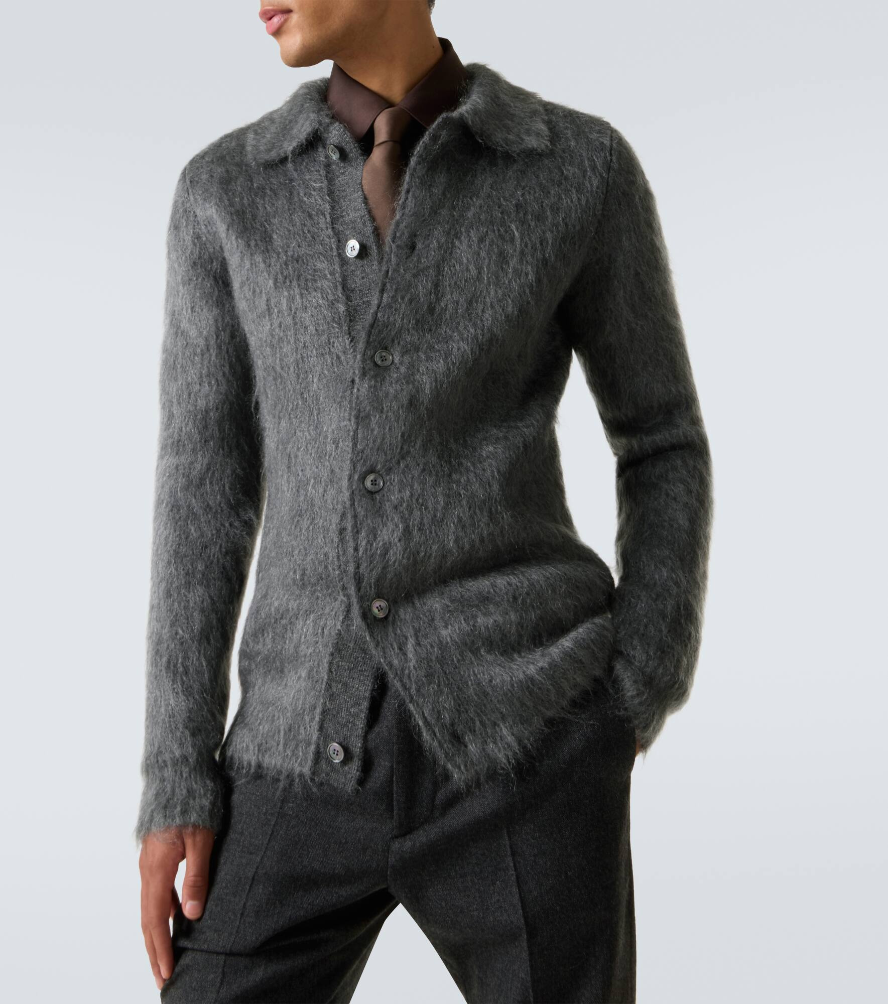 Mohair-blend cardigan - 5