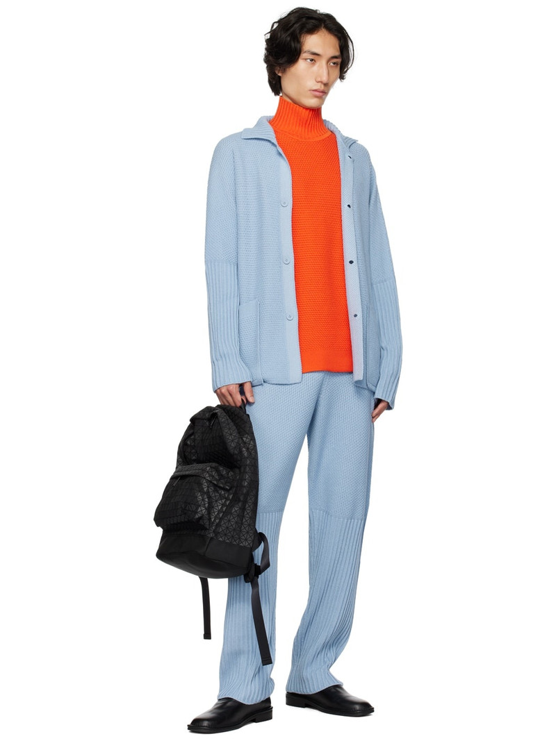 ISSEY MIYAKE Blue Rustic Shirt outlook