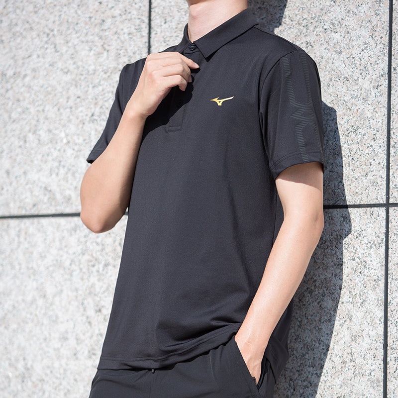 Mizuno Quick Dry Polo Shirt 'Black' P2CC23Z5 - 6