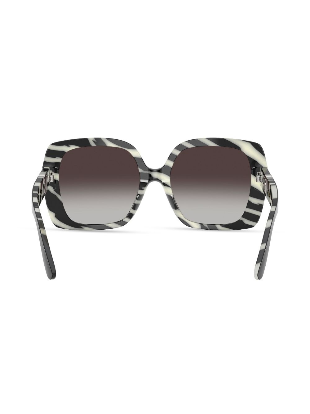 zebra-print square-frame sunglasses - 4