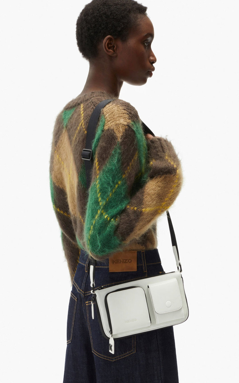 Small KENZO Kompact leather shoulder bag 1