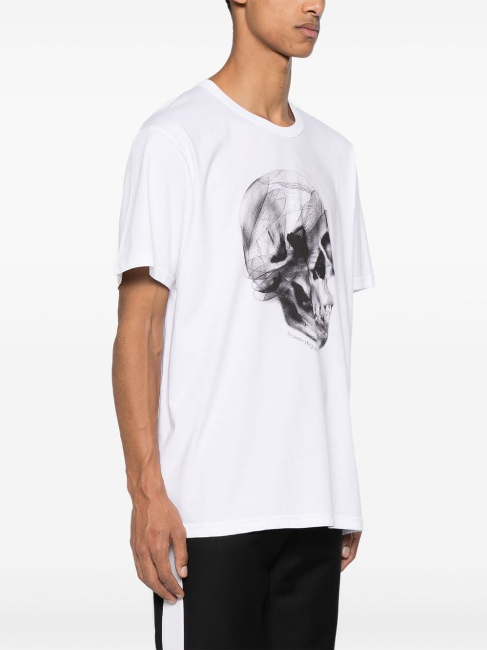 skull-print cotton T-shirt - 3