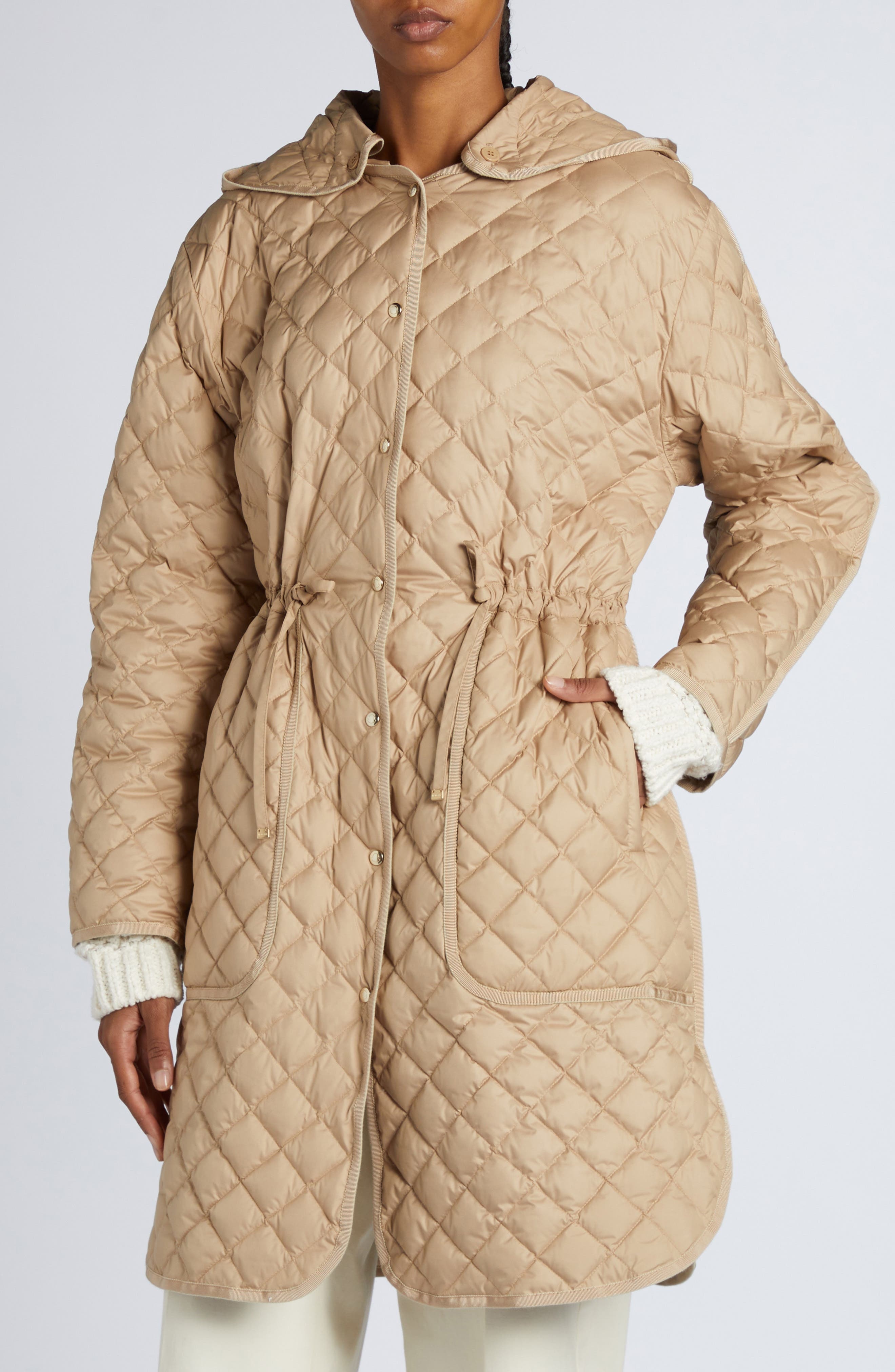 Moncler Etelan Down Long Parka in Beige at Nordstrom - 5