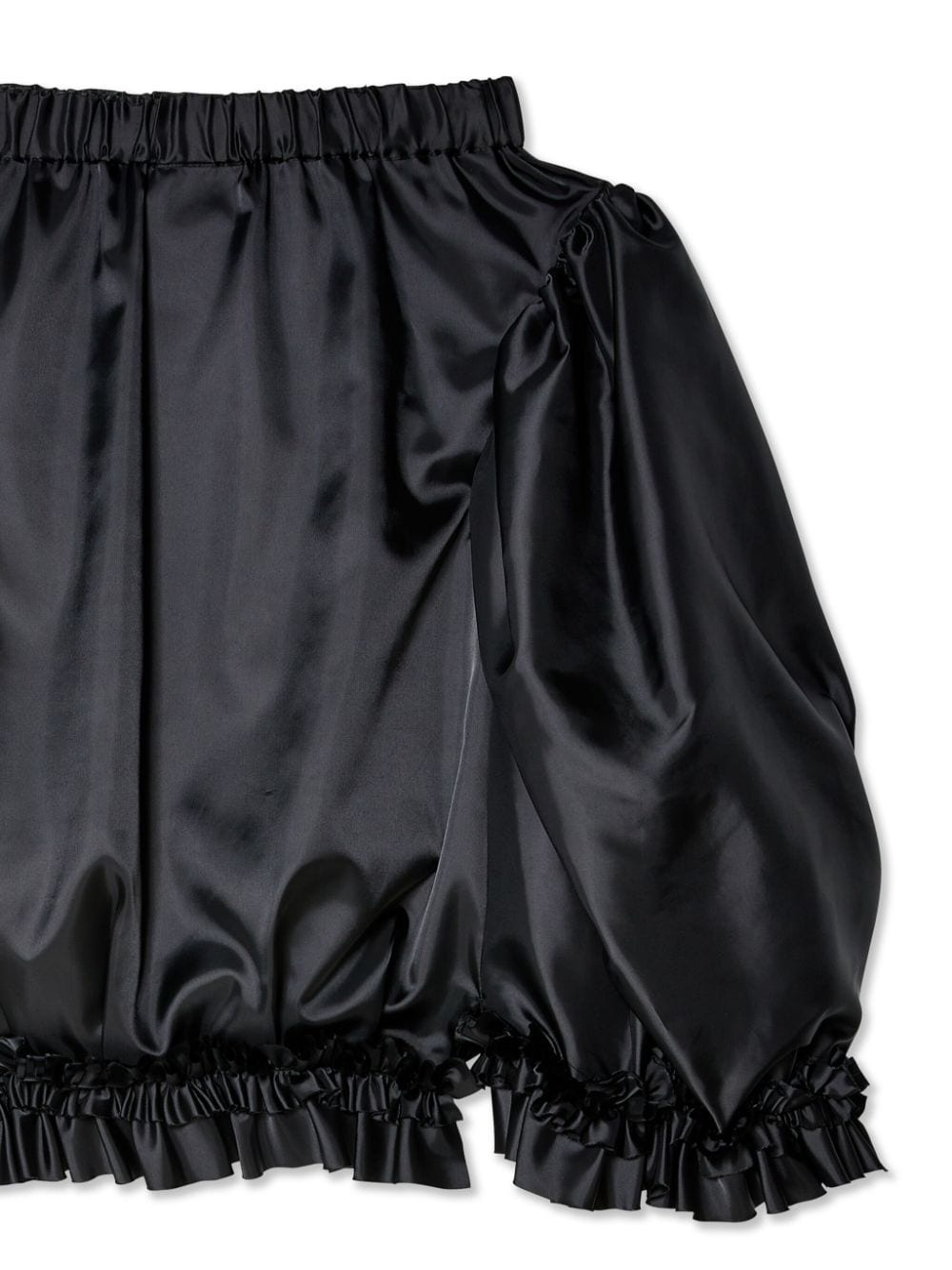 off-shoulder satin blouse - 2