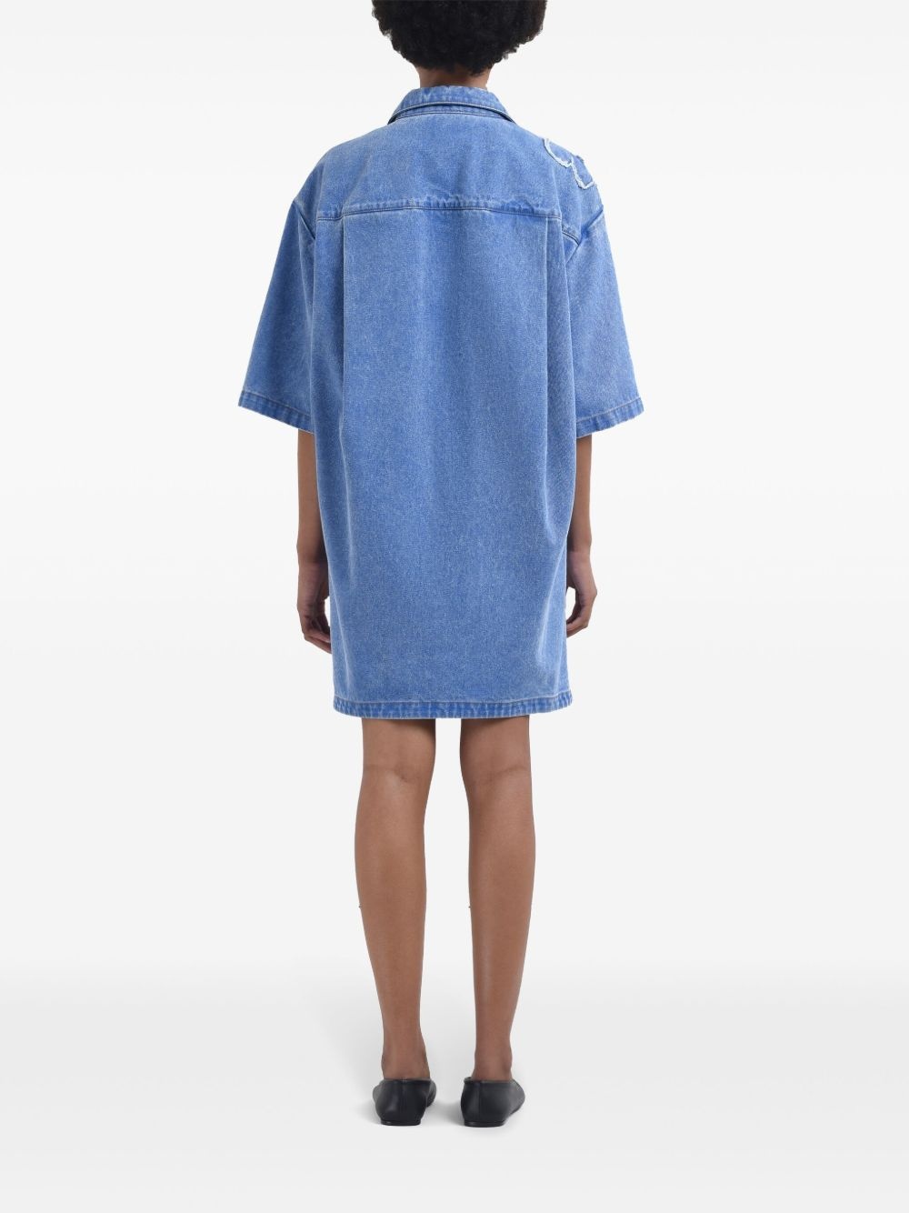 denim mini dress - 4