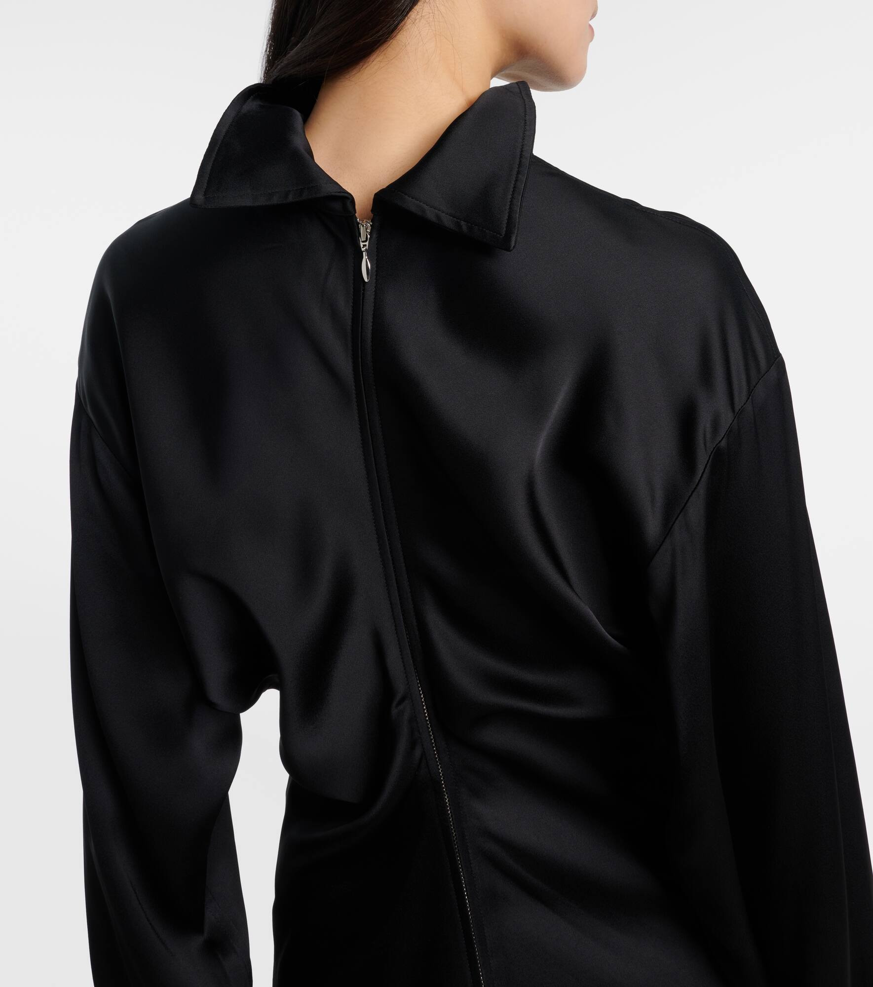 Gathered satin top - 5