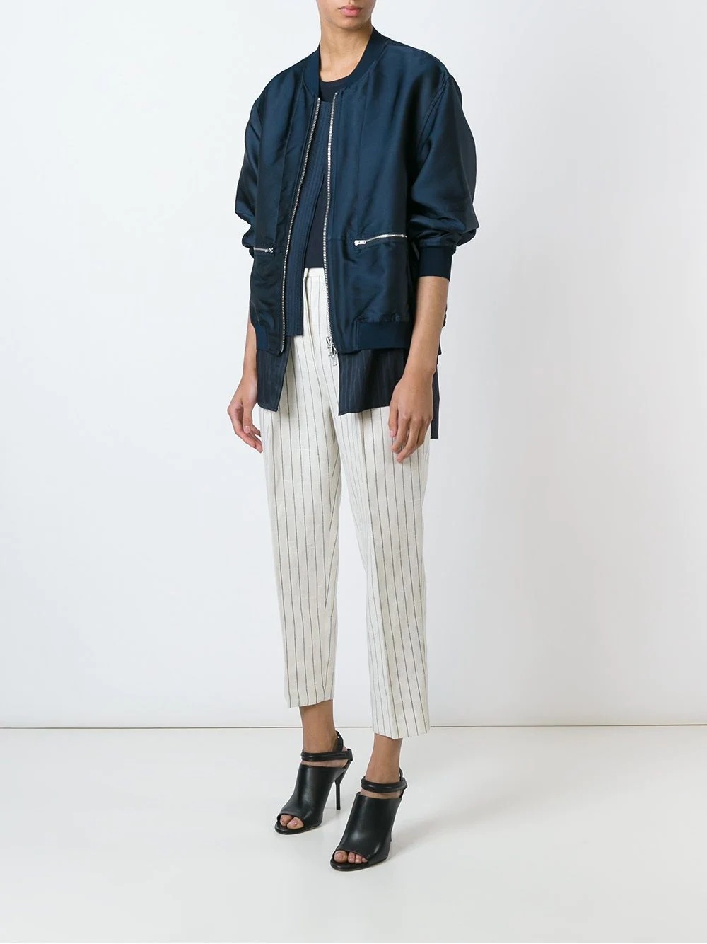 layered bomber jacket - 2