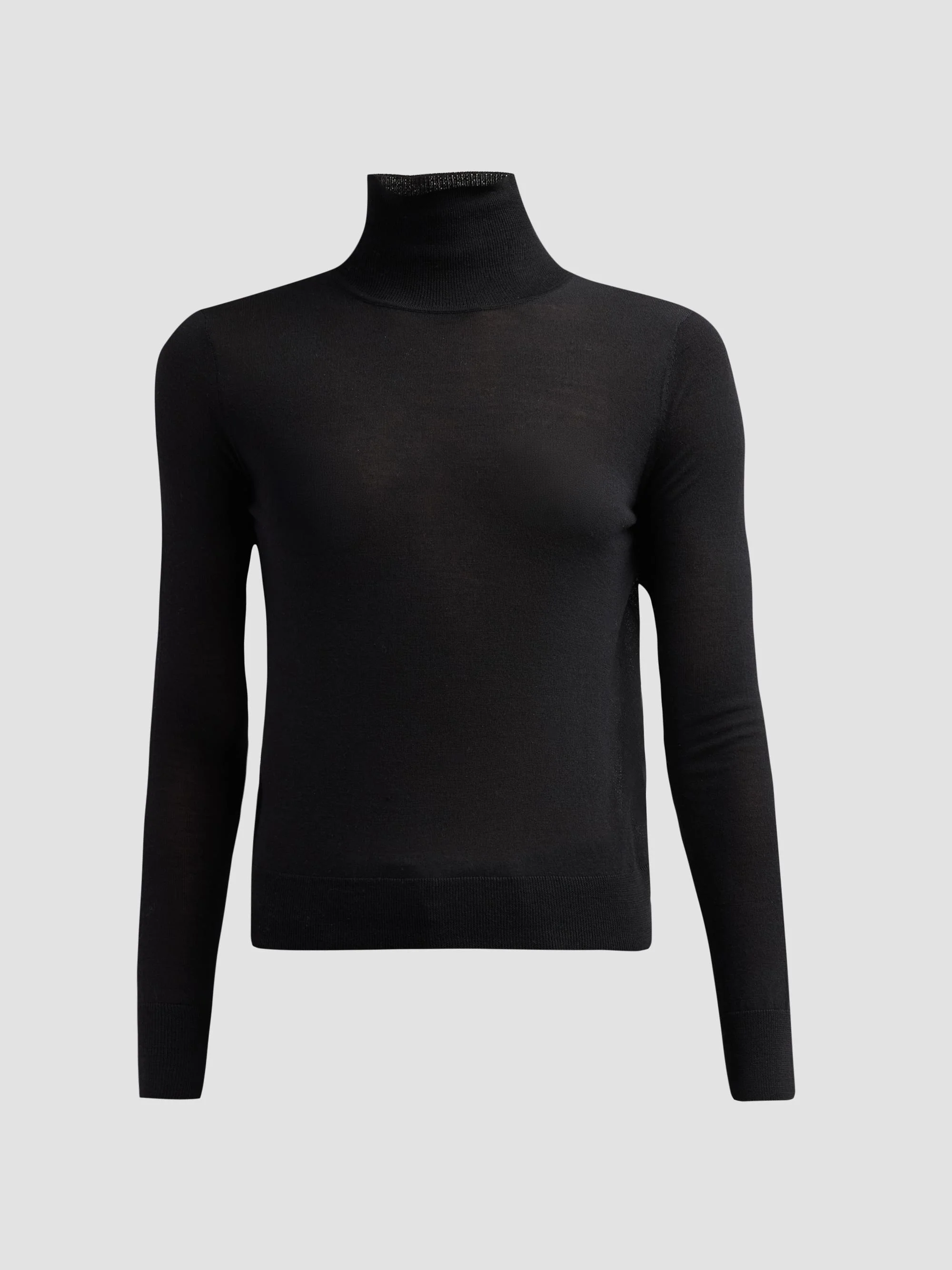 Women's Larkin Wool Sweater - Black - 1